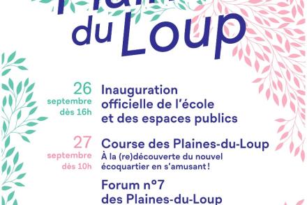 Inauguration officielle des espaces publics du quartier des Plaines du Loup